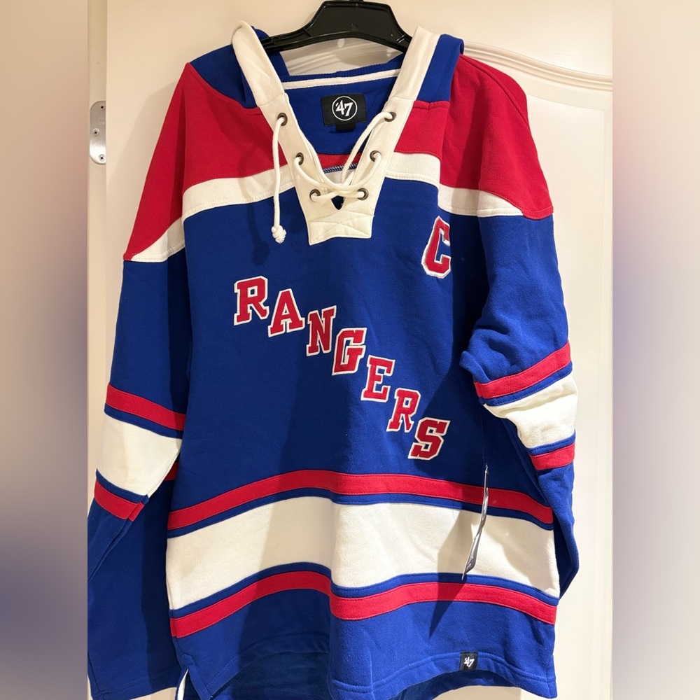 New York Rangers Mark Messier Retired Player Name and Number Lacer